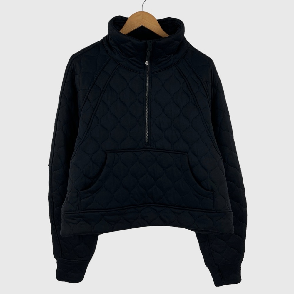 NWT Lululemon 2023 Scuba Oversized Quilted Half-Zip in Black